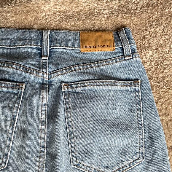 Denim Forum The Pin Up Light Wash Denim Skirt Size 26 - Picture 6 of 11